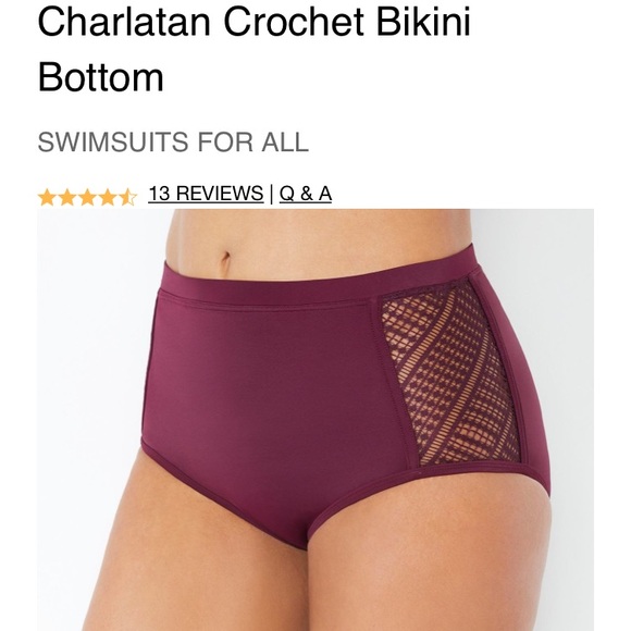 Swimsuits for All Charlatan Crochet String Bikini Top & High Waist Bottom Size 8 - Picture 12 of 14